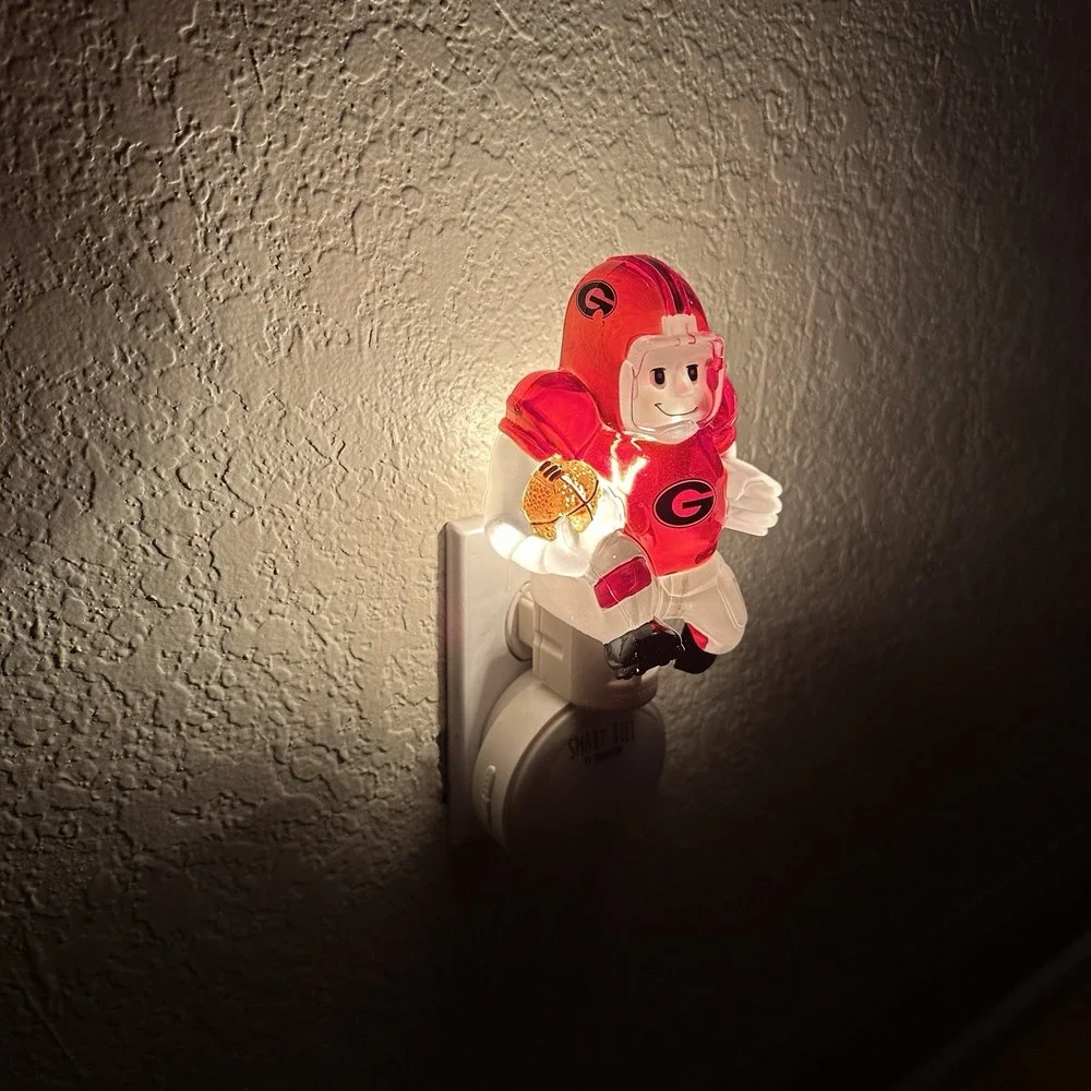 Georgia Bulldogs Night Light NCAA College Vintage Football WORKS New Bulb